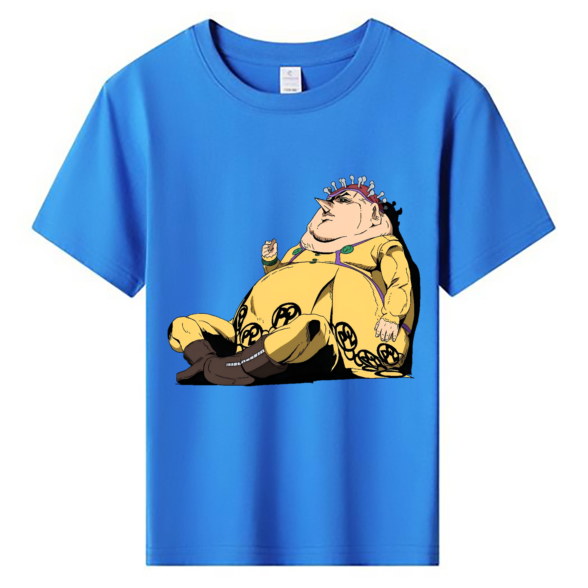 （画像用） ジョジョの奇妙な冒険 ポルポ JoJo's Bizarre Adventure Polpo 綿100％キッズTシャツ（フロントプリント）